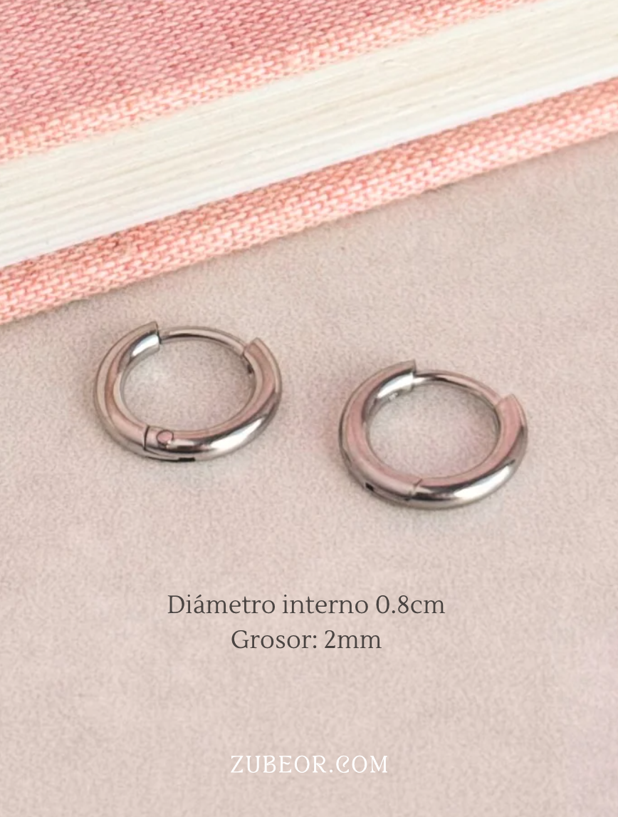 Aretes argollas simples 9